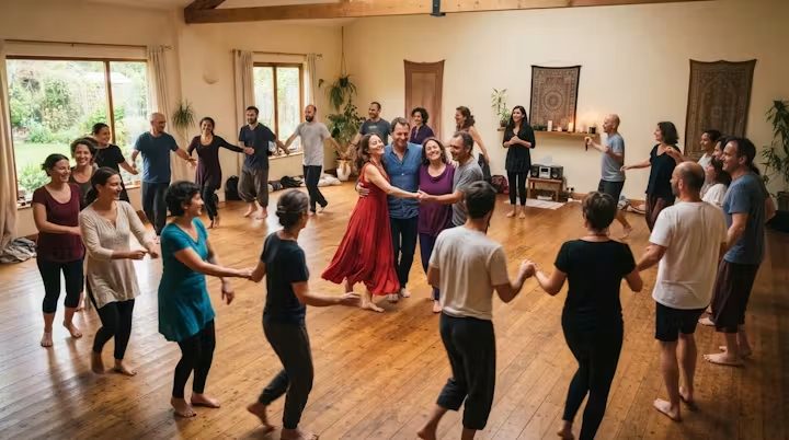 Grupo en ronda de Biodanza